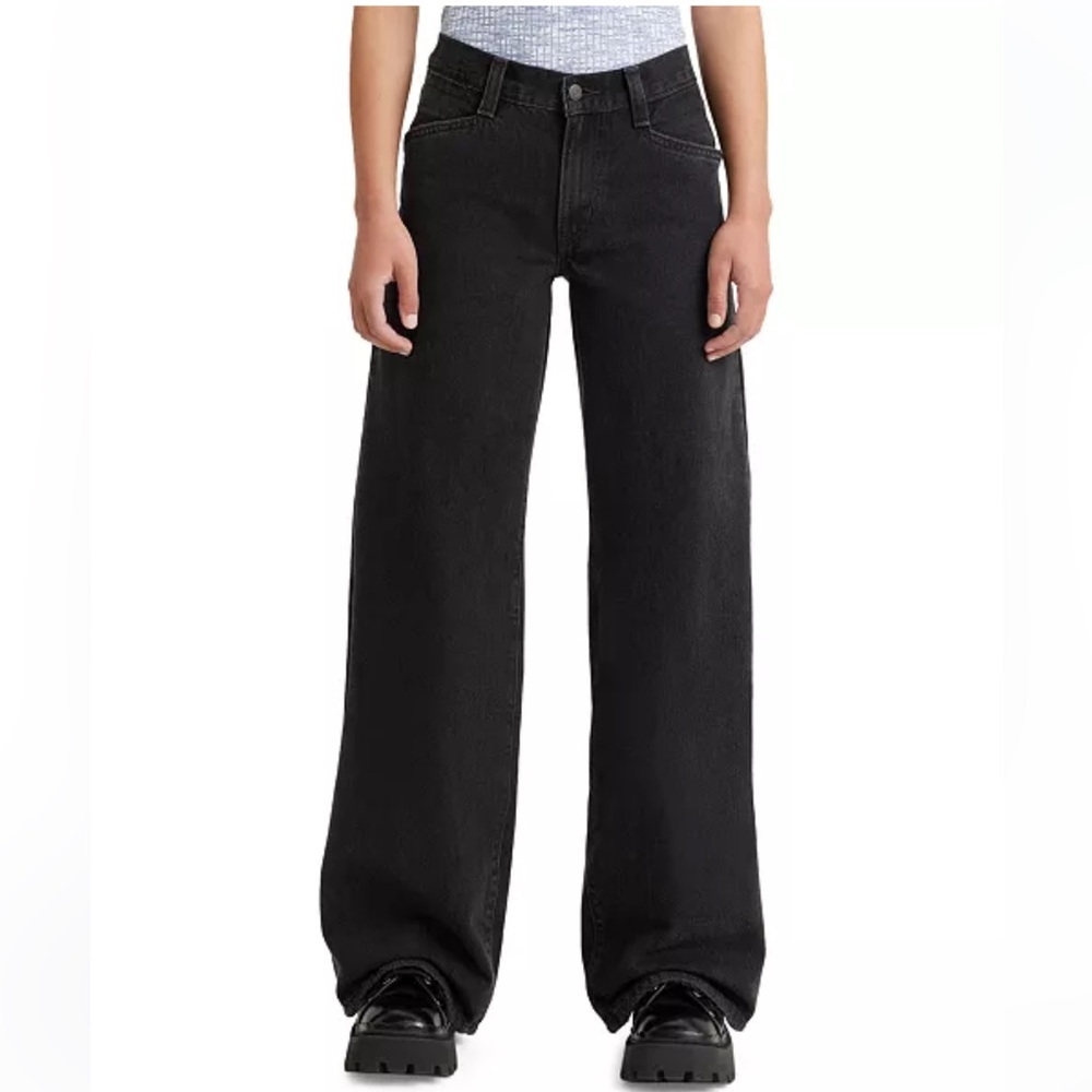 Levi’s Black 94 Baggy Wide Leg Denim Jeans